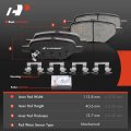 A-premium Rear Ceramic Disc Brake Pads Set Compatible With Select Chevy Pontiac And Saturn Models Cobalt 2005-2008 Hhr