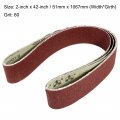 Uxcell 2-inch X 42-inch Aluminum Oxide Sanding Belt 80 Grits Sandpaper Lapped Joint For Sander 3pcs