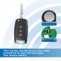 X Autohaux 2pcs 433mhz 4 Button Car Keyless Entry Remote Control Key Fob Proximity Smart For Kia Forte 2017-2018 60 Chip
