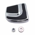 Httmt Mt216-092- Chrome Small Airflow Groove Brake Pedal Pad Compatible With H-d Fat Bob Fxdf Dyna Wide Glide Breakout Fxsb Cvo