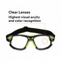 3m Solus 1000 Series S1201sgaf-tskt Grn Blk Scotchgard Anti-fog Coating Clear Af-as Lens Tpe Strap Only