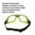 3m Solus 1000 Series S1201sgaf-tskt Grn Blk Scotchgard Anti-fog Coating Clear Af-as Lens Tpe Strap Only