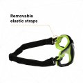 3m Solus 1000 Series S1201sgaf-tskt Grn Blk Scotchgard Anti-fog Coating Clear Af-as Lens Tpe Strap Only