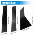 X Autohaux 6 Pcs Car Pillar Post Side Door Window Cover Trim For Honda Civic Sedan 10th Gen 2016-2021 Bright Black