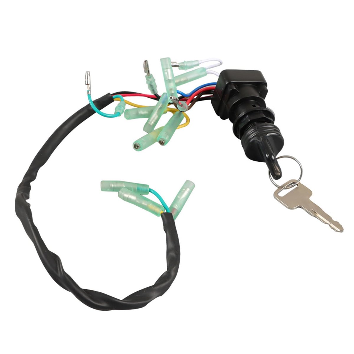 703-82510-43-00 Ignition Main Key Switch Set Replacement For 2-stroke And 4-stroke Outboard Motor Control Includes 2 Keys