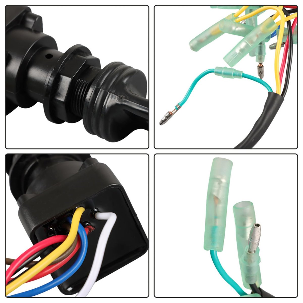 703-82510-43-00 Ignition Main Key Switch Set Replacement For 2-stroke And 4-stroke Outboard Motor Control Includes 2 Keys