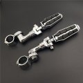 Smt-chrome Short Angled Adjustable Peg Mounting Kit With Footpeg Footrest Compatible Goldwing Vtx1300 Shadow Valkyrie Triumph