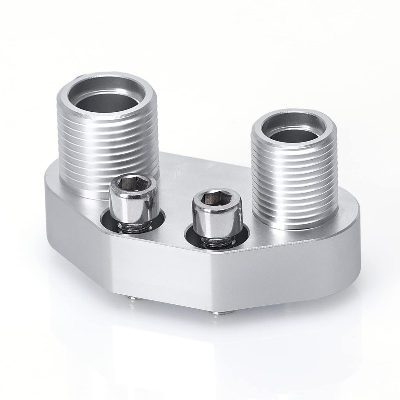 Ptnhz Bulkhead A C Lines Quick Connector Compressor Adapter Fitting Polished 6061-t6 Billet For Sd7b10 7176