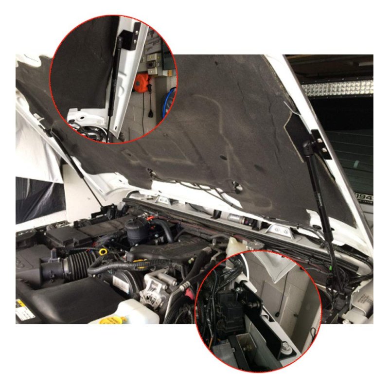 Tsubasa Lift Supports For Jeep Wrangler Jk 2007-2018 Front Bonnet Hood Modify Carbon Fiber Gas Charged Shock Dampers Spring