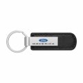 Ipick Image For Ford Maverick Black Leather Strap Key Chain Keychain Official Licensed