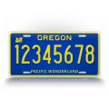 Custom Text Novelty Oregon Pacific Wonderland License Plate Blue Personalized Tag