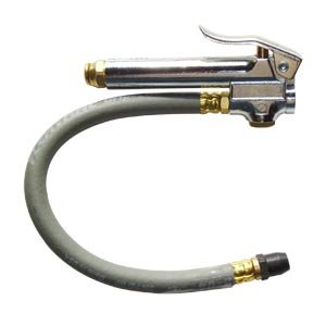 Tf3146 Medium Duty Tire Inflator 10 To 90 Psi With 12 Rubber Hose Whipend And Straight In Tapered Chuck T46
