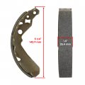 Caltric 2 Front Brake Shoes Compatible With Kawasaki 41047-0001