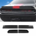 Tail Light Cover Guard Trim Bezel Frame For 2009 2014 Dodge Challenger Smoked Black Abs Plastic Exterior Accessories 4 Piece 
