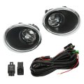1 Pair Front Fog Light Replacement For Rogue Sport 2017-2018 With Bulb And Switch Lamp Driver Passenger Side