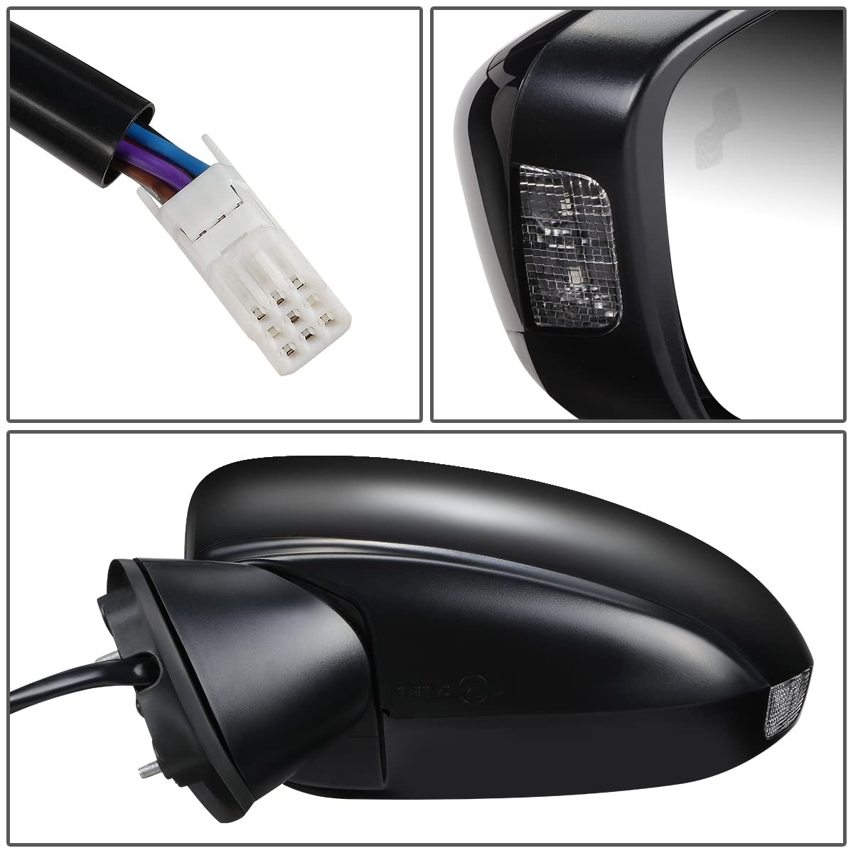 Ma1320188 Factory Style Driver Left Side Mirror Manual Folding Power Adjust Heated Glass Turn Signal Blind Spot Detection For