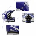 Tcmt Blue Kids Motorcycle Motocross Atv Dirtbike Bmx Mx Offroad Full Face Youth Helmet Gloves Goggles Dot Approved 