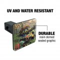 Jungle Life Leopard Cat Toucans Monkeys Tow Trailer Hitch Cover Plug Insert