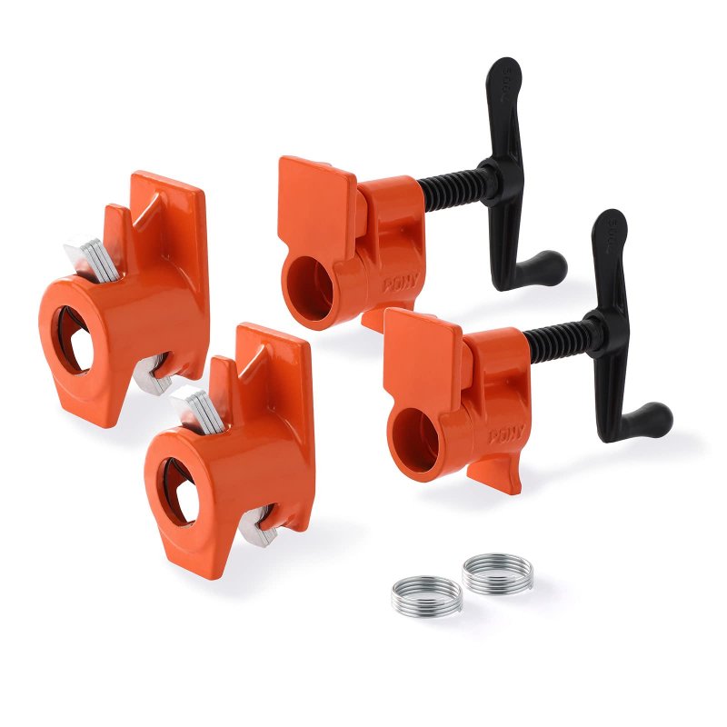 Pony 2-pack 50 Wood Gluing Pipe Clamp Fixture For 3 4 Inch Black