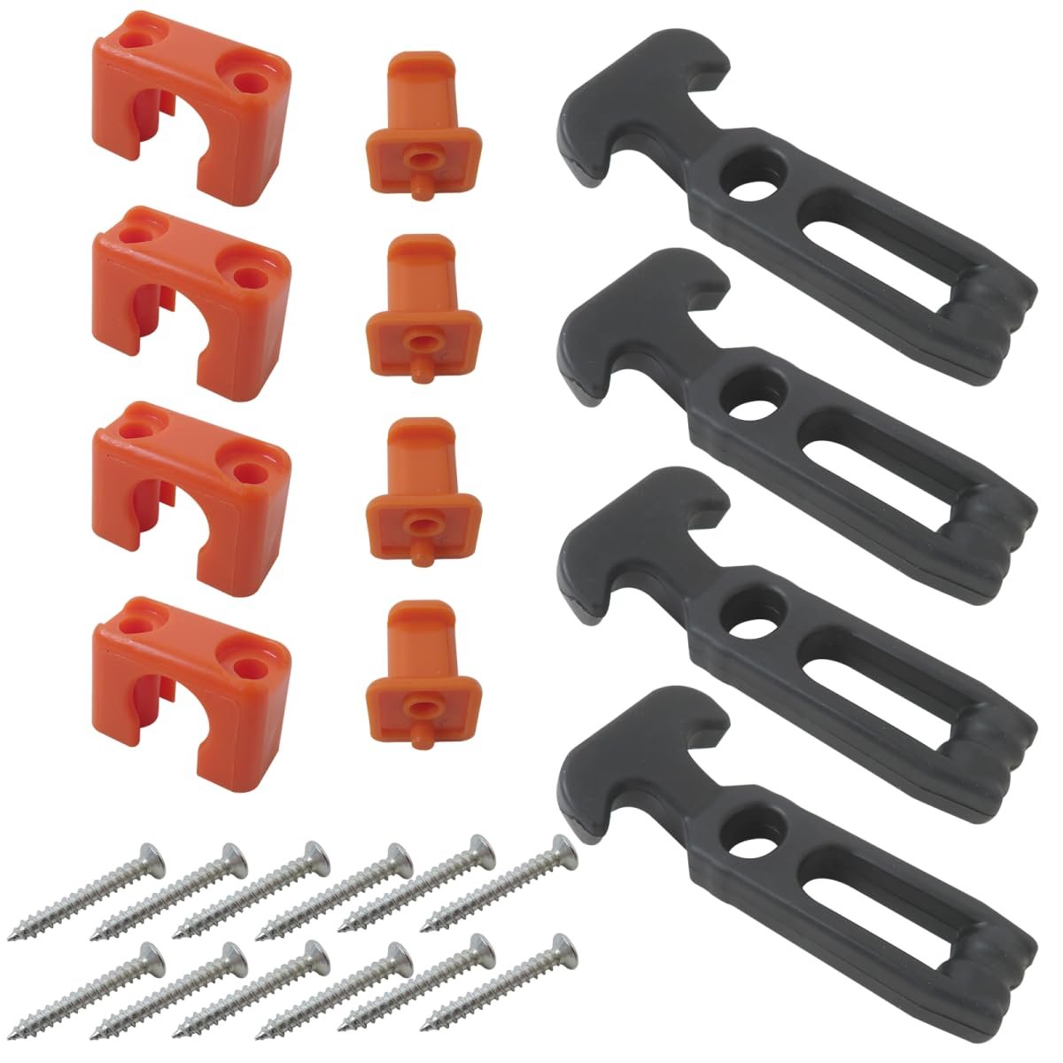 4 Pack T-handle Latches Rubber Draw 110x46mm Lid Boat Hatch With Screws