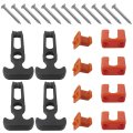 4 Pack T-handle Latches Rubber Draw 110x46mm Lid Boat Hatch With Screws