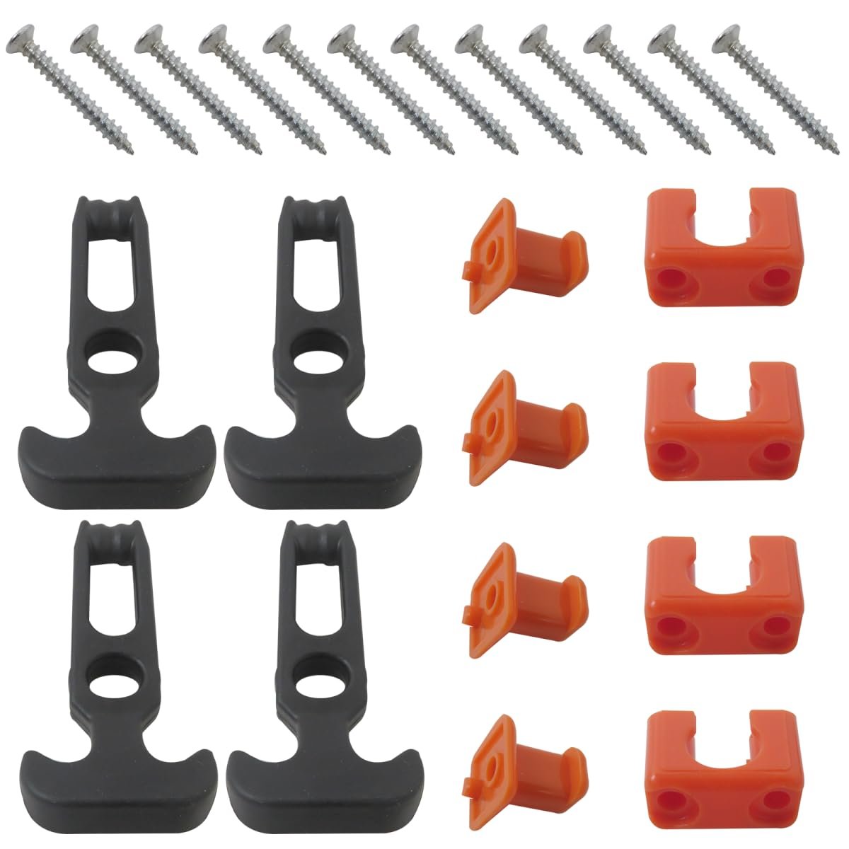 4 Pack T-handle Latches Rubber Draw 110x46mm Lid Boat Hatch With Screws