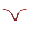 Qiilu Abs V-shape Car Steering Wheel Frame Decoration Trim Fits For Alfa Romeo Stelvio Giulia Red