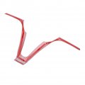 Qiilu Abs V-shape Car Steering Wheel Frame Decoration Trim Fits For Alfa Romeo Stelvio Giulia Red