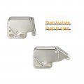 Uxcell 4 Set Push To Open Door Catch Iron Automatic Spring Loaded Push-in Touch Catches For Cabinet Cupboard 48mm Silver