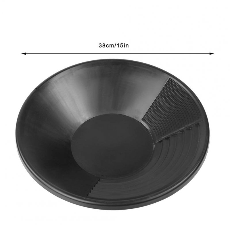 Gold Mining Pan Multifuctionning Pan Black Plastic Rushing Sifting Classifying Tool For Prospecting
