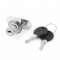 Uxcell Metal Sliding Door Showcase Cylinder Plunger Lock Two Keys