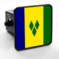 Durable Trailer Hitch Cover Flag Of St Vincent 
