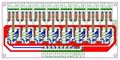 Electronics-salon Din Rail Mount 8 Spdt Power Relay Interface Module 10a 24v Coil