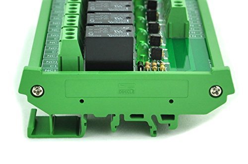 Electronics-salon Din Rail Mount 8 Spdt Power Relay Interface Module 10a 24v Coil