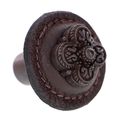 Vicenza Designs K1278 Napoli Round Leather Knob Large Brown Oil-rubbed Bronze 