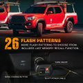 Xridonsen 2pcs 70 Inch Truck Red Emergency Lights Strip 864 Led Running Board Strobe Bar Firefighter Flashing Warning Safety