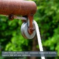 Uxcell 1pcs U Groove Track Wheel 2 68 201 Stainless Steel Sliding Gate Double Bearing Rollers With Bracket For Inverted
