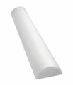 Cando-30-2341 Full-skin Pe Foam Roller For Muscle Restoration Massage Therapy Sport Recovery And Physical White 6 X 12 