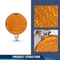 Led Fender Brake Turn Signal Light Set 2 Piece Amber And Red Round Double Face Side Marker Lights For Truck Ute Trailer Caravan