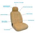 Eurow Sheepskin Seat Cover 56 By 23 Inches Beige