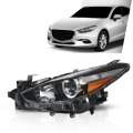 Projector Halogen Headlight Lh Driver Side For Mazda 3 2017-2018 4-door Sedan Hatchback Clear Lens Black Housing Amber 