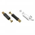 Flyshop Black Furniture Cabinet Side Connecting 1518 Cam Fitting 35mm Length Dowel Plastic Nut 10 Pack