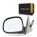 Driver Side Door Mirror For Chevy Blazer S10 1998 1999 Paintable Power Non Heated Manual Folding Fits Gm1320185 15151117
