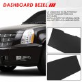 Front Upper Vent Portion Dash Board Cover Overlay Compatible With Cadillac Escalade Esv Ext 07-14 Matte Black