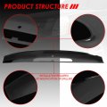 Front Upper Vent Portion Dash Board Cover Overlay Compatible With Cadillac Escalade Esv Ext 07-14 Matte Black