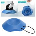 Fydun Rv Trailer Heavy Duty Wheel Dock With Rope Handle For Tongue Jack From Movement Or Sinking Into Dirt Mud Blue