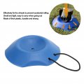 Fydun Rv Trailer Heavy Duty Wheel Dock With Rope Handle For Tongue Jack From Movement Or Sinking Into Dirt Mud Blue