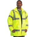 Galeton 12319-xl Illuminator Class 3 High Visibility Breathable 150 Denier Rain Jacket Xl Lime 