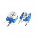 Uxcell Trimmer Potentiometer Horizontal Pin 500k Ohm Adjustment Variable Resistors 20pcs