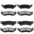 Ocpty Ceramic Brake Pads Front Rear Set 8pcs Fit For 2003-2006 Dodge Durango 2002-2005 Ram 1500